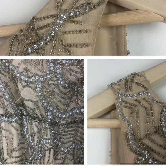 Alice + Olivia | Nola crop waist beaded dress - Picture 9 of 10